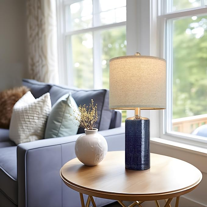 G-SAFAVA 20.25" Small Table Lamps Set of 2 Modern Ceramic Lamps - Image 5