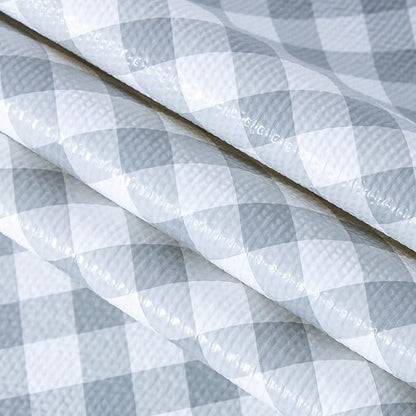 RAY STAR 18X96 Inch Shelf Liner for Kitchen Cabinets, Non-Adhesive Cabinet Liner Washable, PVC Drawer Liner for Dresser Non-Slip Bathroom (Plaid)(2 Roll)