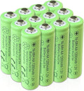 Rechargeable AA Batteries,1200 mAh, NiMH, Recharge up to 1000x Times, Pre-Charged 12-Count