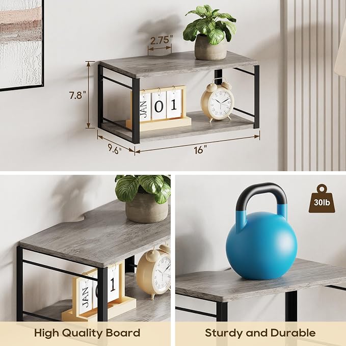 Floating Nightstand, Wood Bedside Shelf Wall Mounted Nightstand, Floating - Image 2
