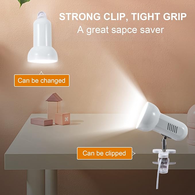 RONG&LAN LED Metal Clip On Light Clip on Lamp - Image 5