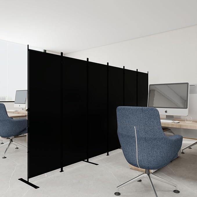 T&Jero 6-Panel Folding Room Divider, 6ft Tall Portable Privacy Screen Wall - Image 8