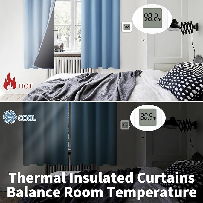BGment Thermal Insulated 100% Blackout Curtains - Image 4