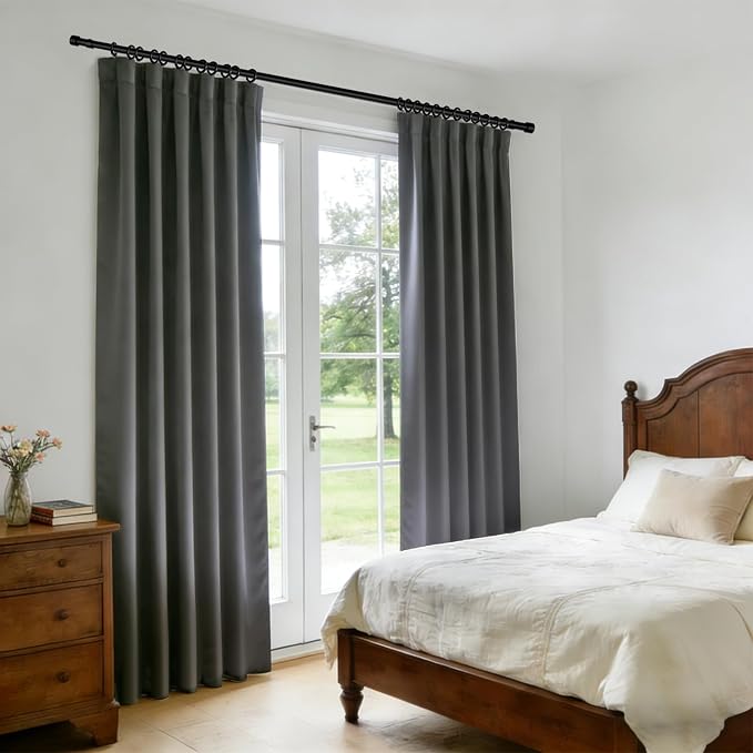 Room Divider Blackout Curtain Track Curtains Wall Dividers Panels Screen - Image 5