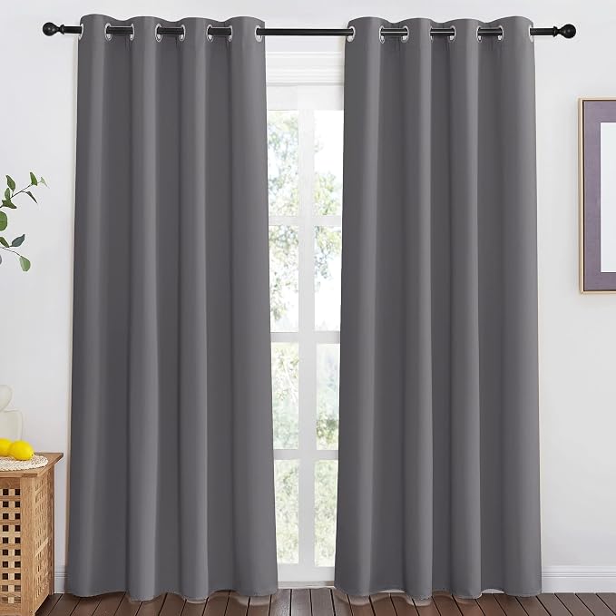 NICETOWN Blackout Doorway Curtain 80 inch Length - Image 2