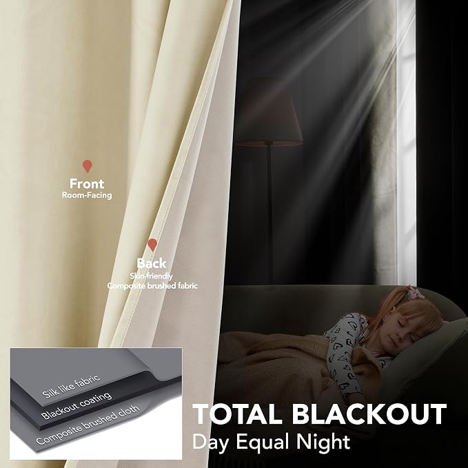 Deconovo 100% Blackout Curtains - Image 4