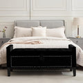 Velvet Storage Ottoman Bench, Modern Entryway Ottoman by CreekVista