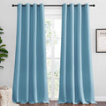 NICETOWN Teal Blue Blackout Curtains 96 inches Length by NICETOWN