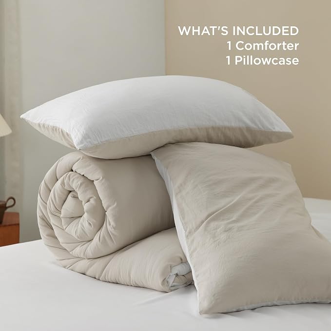 Bedsure Twin/Twin XL Comforter Set, 2 Pieces GentleSoft™ Bed Set, 1 Lightweight - Image 6