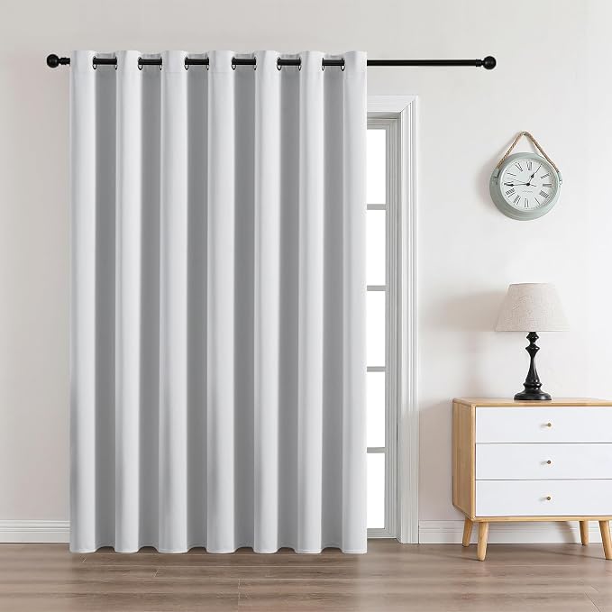 CUCRAF Custom Silver Grey Blackout Curtains 1 Panel Set, Thermal Insulated by CUCRAF