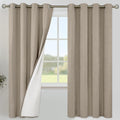 YoungsTex Taupe Linen 100% Blackout Curtains by YoungsTex