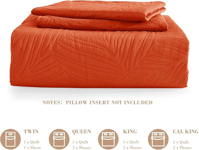 Exclusivo Mezcla 3-Piece Queen Quilt Bedding Set, Soft Microfiber Bedspread | - Image 6