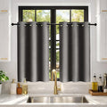 Deconovo Blackout Curtains for Bedroom and Living Room 45 Inches Long | Black by Unknown