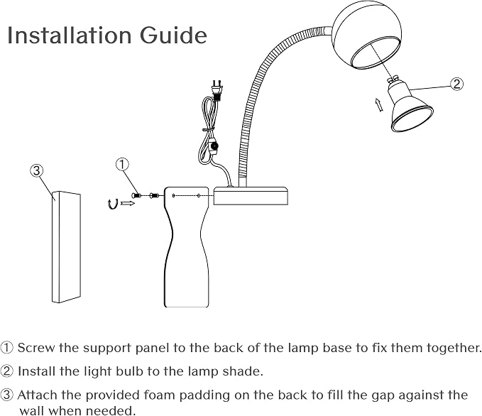 Patented Innovative Design Headboard Reading Light. No Drilling Book Light - Image 8