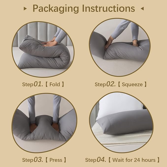 Memory Foam Body Pillow Insert, Bed Pillow - Image 7