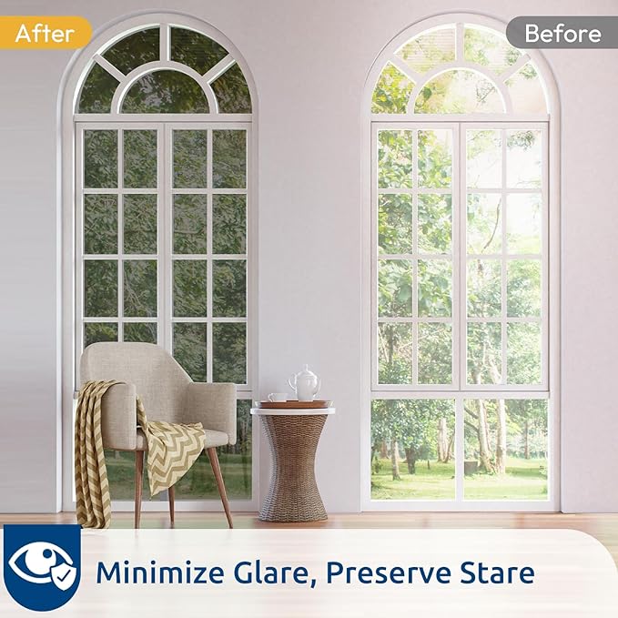 rabbitgoo Window Privacy Film One Way, 23.6" x 118.1", Heat Sun Blocking Anti - Image 6