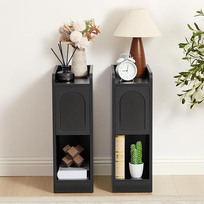 Narrow Nightstand, Slim Bedside Table - Image 7