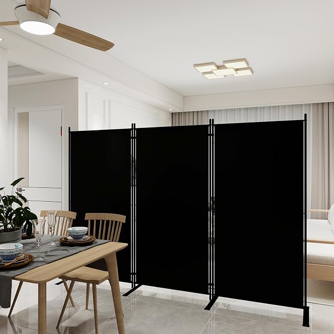 T&Jero 3-Panel Folding Room Divider, 6ft Tall Portable Privacy Screen Wall - Image 6