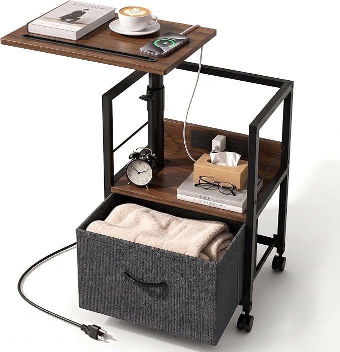 Faesun Swivel Lift Top Nightstand by Faesun