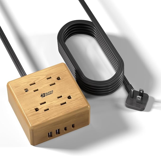 USB Power Strip Surge Protector by SUPERDANNY