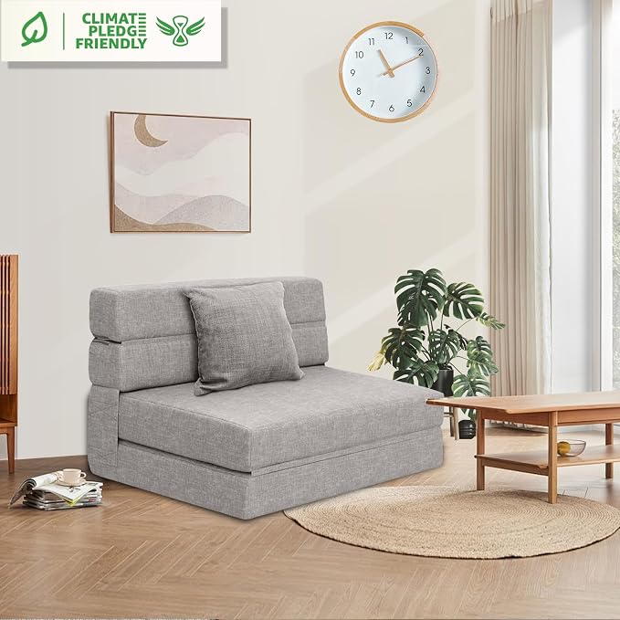 Folding Sleeper Chair Sofa Bed Lazy Couch - Image 5
