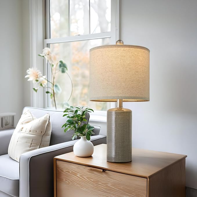 G-SAFAVA 20.25" Small Table Lamps Set of 2 Modern Ceramic Lamps - Image 7