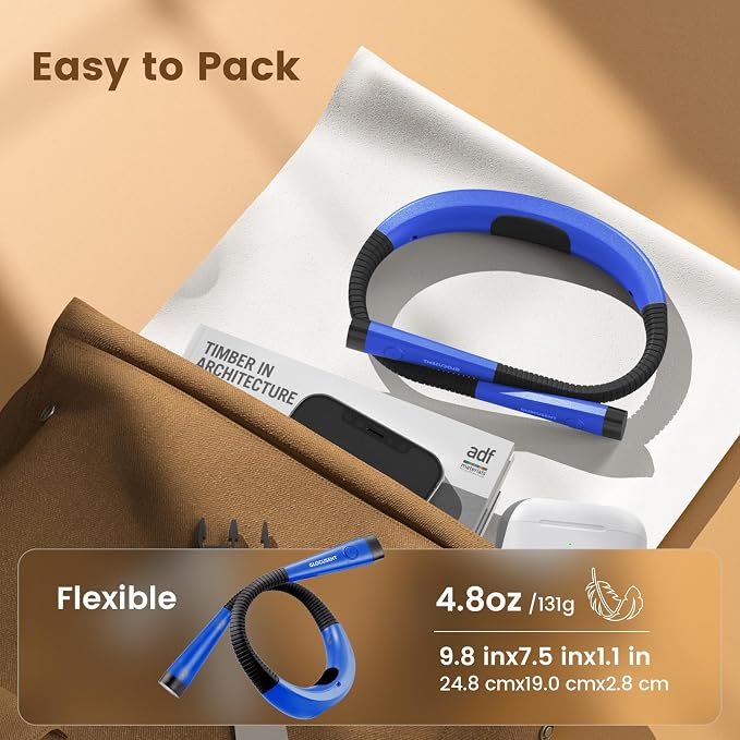 Glocusent Reading Light, 80-hr Rechargeable Book Light | 3-Color&6-Brightness - Image 5
