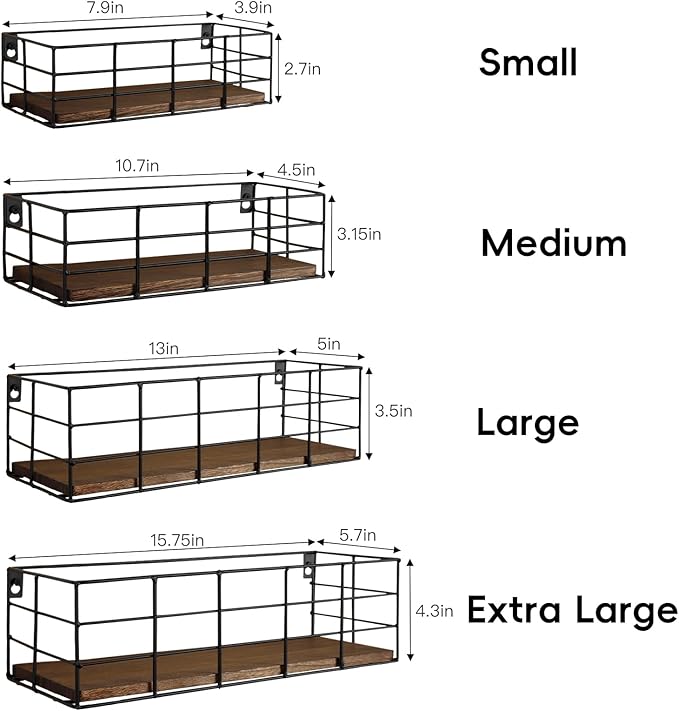 Fixwal Wire Frame Floating Shelves - Image 3