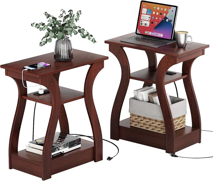FROMJBEST End Tables Living Room Set of 2 by FROMJBEST
