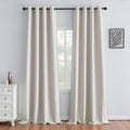 IGEMAEVE Blackout Curtains for Bedroom Grommets Greyish White 52" W x 96" L | by IGEMAEVE