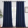NICETOWN Blackout Navy Curtain for Windows 102 inch Length, Grommet Energy by NICETOWN