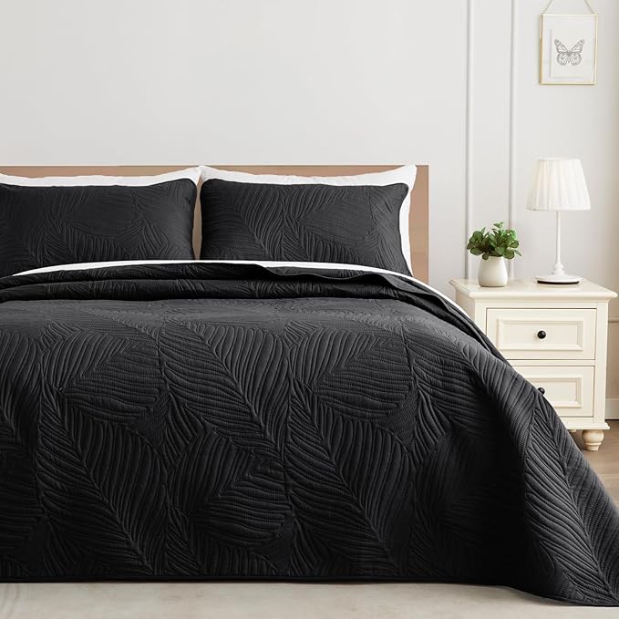 Exclusivo Mezcla 3-Piece King Quilt Bedding Set, Soft Microfiber Bedspreads | by ExclusivoMezcla