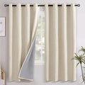 YoungsTex 72 Inches Long Linen 100% Blackout Curtains by YoungsTex