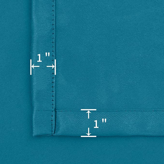 BGment Teal Blue Blackout Curtains 40 Inch Long - Image 6