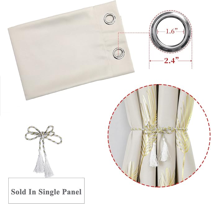 Room Darkening Curtain for Living Room 80W x 84L Inch Window Thermal Insulated - Image 7
