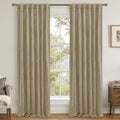 LAMIT Dark Taupe Velvet Curtains 84 Inch for Living Room, Thick Blackout Thermal Insulated Panels Room Darkening Country Decor Back Tab and Rod Pocket Drapes for Bedroom, 2 Panels, 52 x 84 Inch