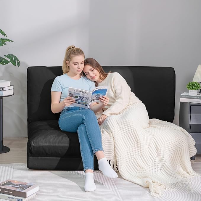 Cvortll 4-in-1 Folding Sofa Bed, Memory Foam Bean Bag Chair, Large Convertible - Image 3