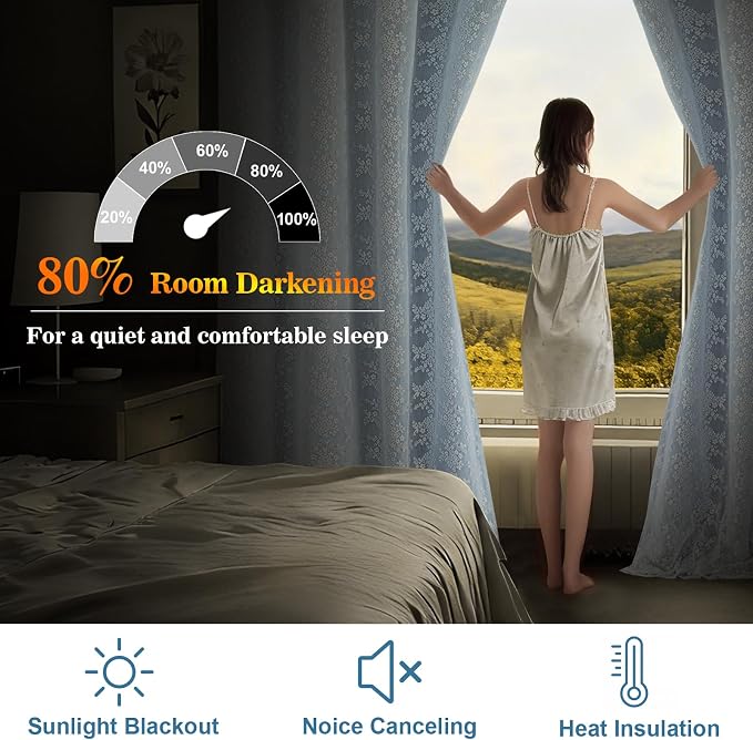 Yinhua Double Layer Blackout Curtains - Image 3