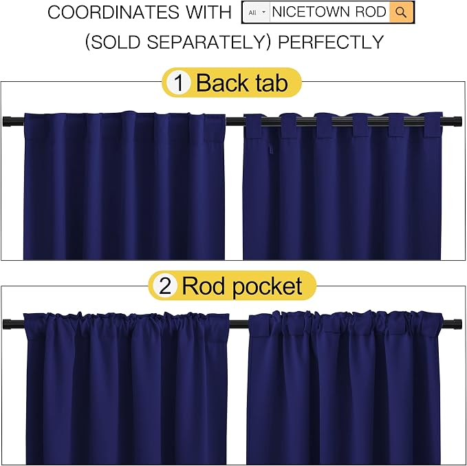 NICETOWN Blackout Curtains for Guest Room - Image 3
