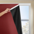 JILRON Adhesive Curtain 100% Blackout No-Drill Easy Install by JILRON