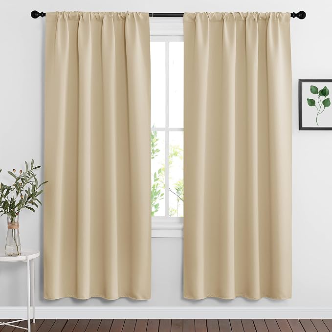 RYB HOME Extra Wide Curtains for Bedroom Living Dining Room 72 inches Long | by RYBHOME