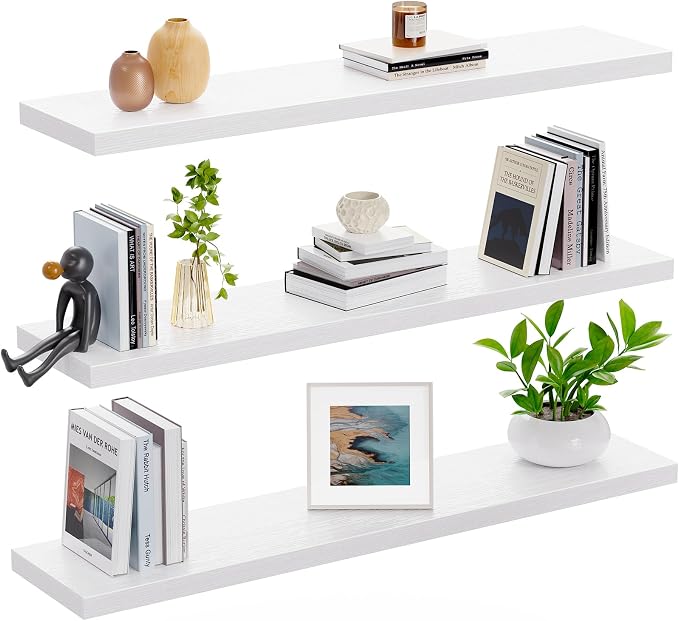 Amada 23.6" Floating Shelves for Wall Decor & Storage, Living Room, 22 lbs - Image 9