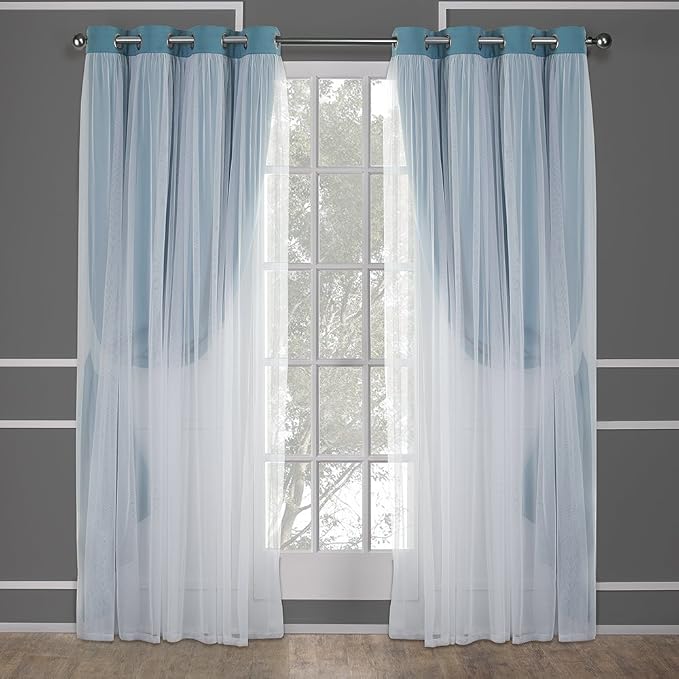 TOWN & COUNTRY LUXE Talia Double Layer Indoor Curtains, Sheer and Room - Image 2