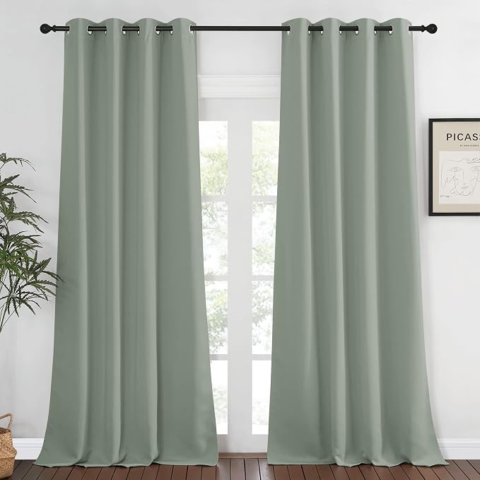 NICETOWN Bedroom Curtain Room Darkening Drapery 102 inches Length by NICETOWN