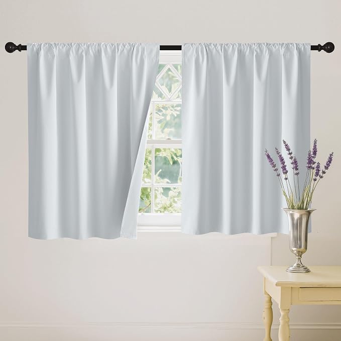 RYB HOME White 100% Blackout Curtains by RYBHOME
