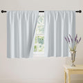RYB HOME Short White 100% Blackout Curtains by RYBHOME