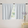 RYB HOME Short White 100% Blackout Curtains by RYBHOME
