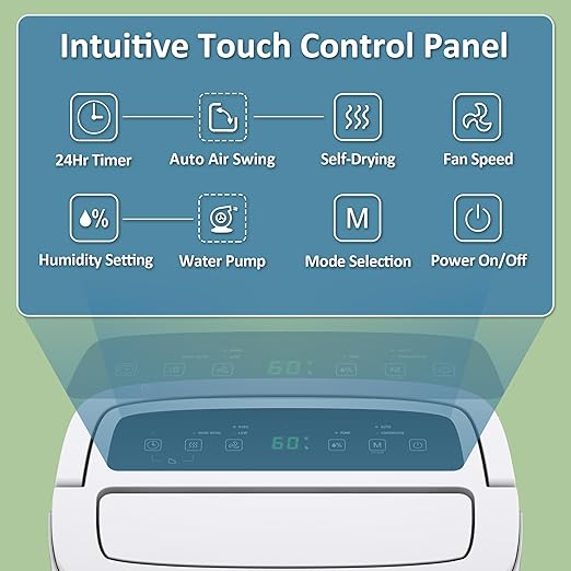 Waykar 150 Pints 2025 Energy Star Dehumidifier with Pump for Spaces up to 7,000 Sq. Ft at Commercial and Industrial Large Room, Warehouse, Home, Basement, with Drain Hose, Auto Defrost, Self-Drying