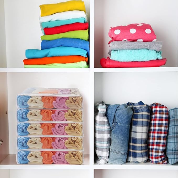 25Pcs Clear Vinyl Zippered Storage Bags - Image 3