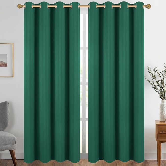 Diraysid Green Grommet Blackout Curtains by Diraysid%2C+refresh+your+life